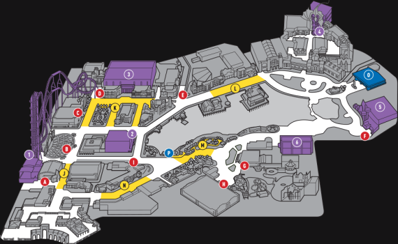 Halloween Horror Nights 25 Event Map