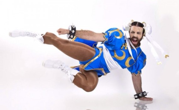 Ladybeard as Chun Li