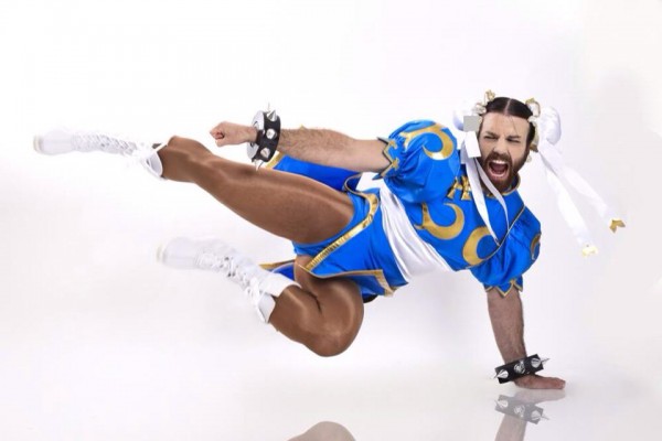 Ladybeard as Chun Li